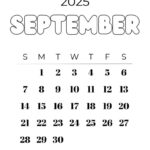 September 2025 Calendars   23 Cute Free Printable Pdfs | Saturdaygift Intended For September Calendar 2025 Printable Cute