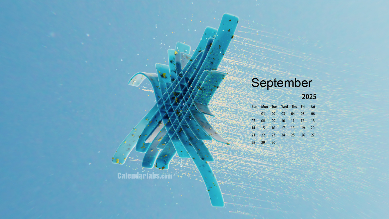 September 2025 Desktop Wallpaper Calendar - Calendarlabs in Calendar Labs September 2025