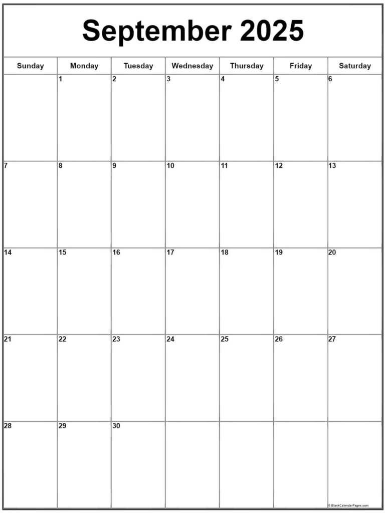 September 2025 Vertical Calendar | Portrait Within September 2025 Calendar Vertical September 2025 Vertical Calendar | Portrait Within September 2025 Calendar Vertical
