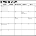 September 2025 With Holidays Calendar With September National Day Calendar 2025