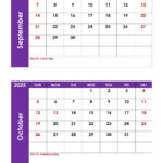 September And October 2025 Calendar Printable Pdf | Two Months Intended For Printable Calendar September And October 2025