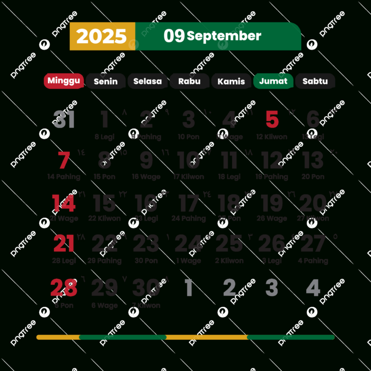 National Calendar September 2025